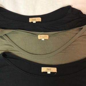 3 pack Piko tee/tunic sz L EUC